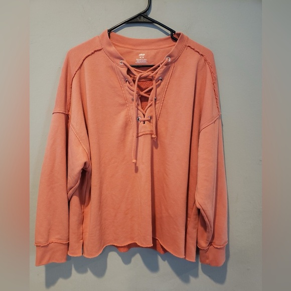 Aerie Terracotta Long Sleeve Top Md - Picture 1 of 6